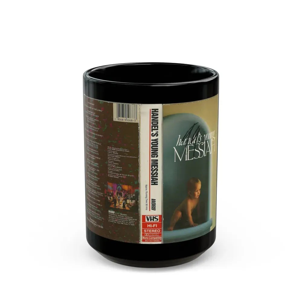 HANDELS YOUNG MESSIAH (VHS COVER) - Black Coffee Mug 15oz - Go Mug Yourself