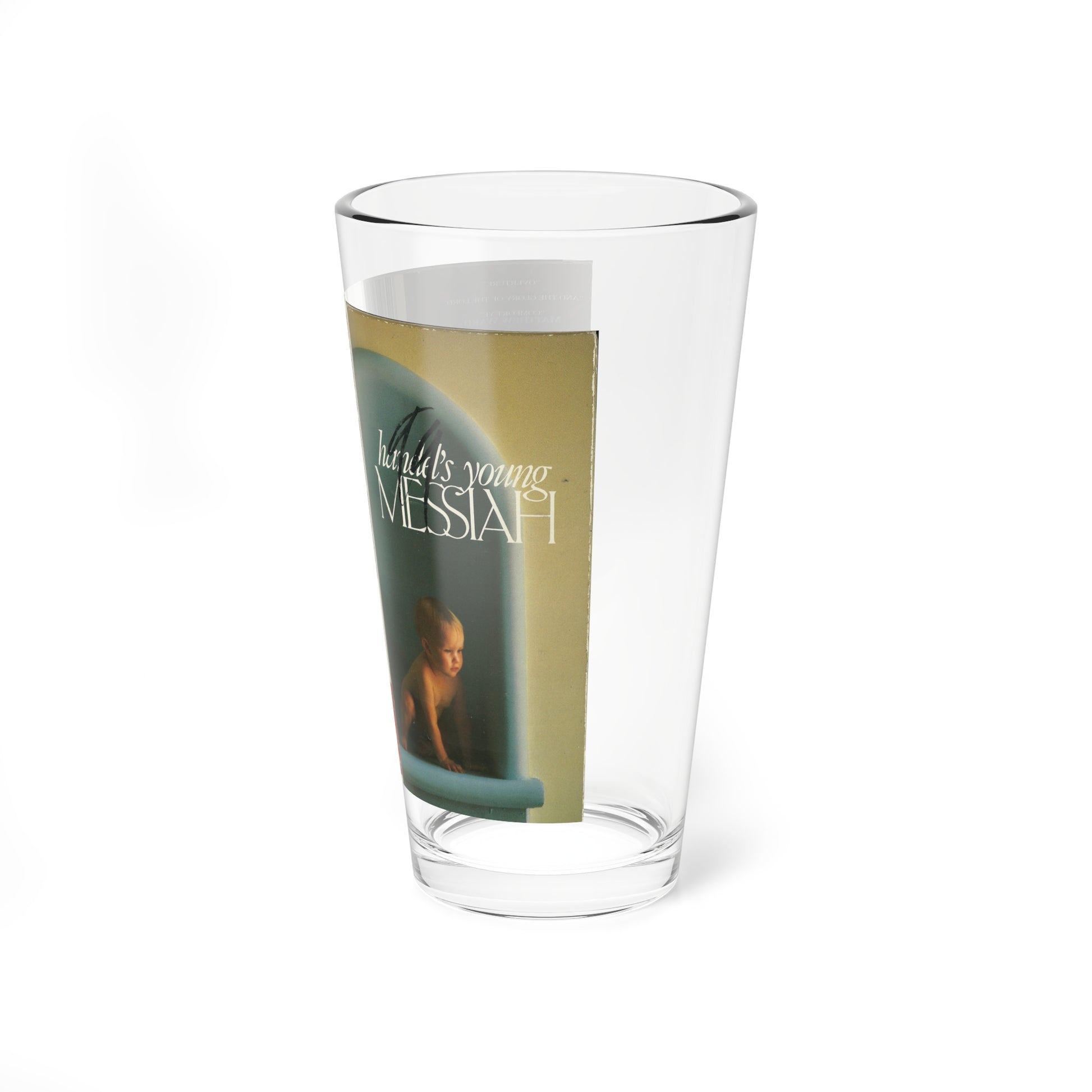 HANDELS YOUNG MESSIAH (VHS COVER) Pint Glass 16oz-Go Mug Yourself