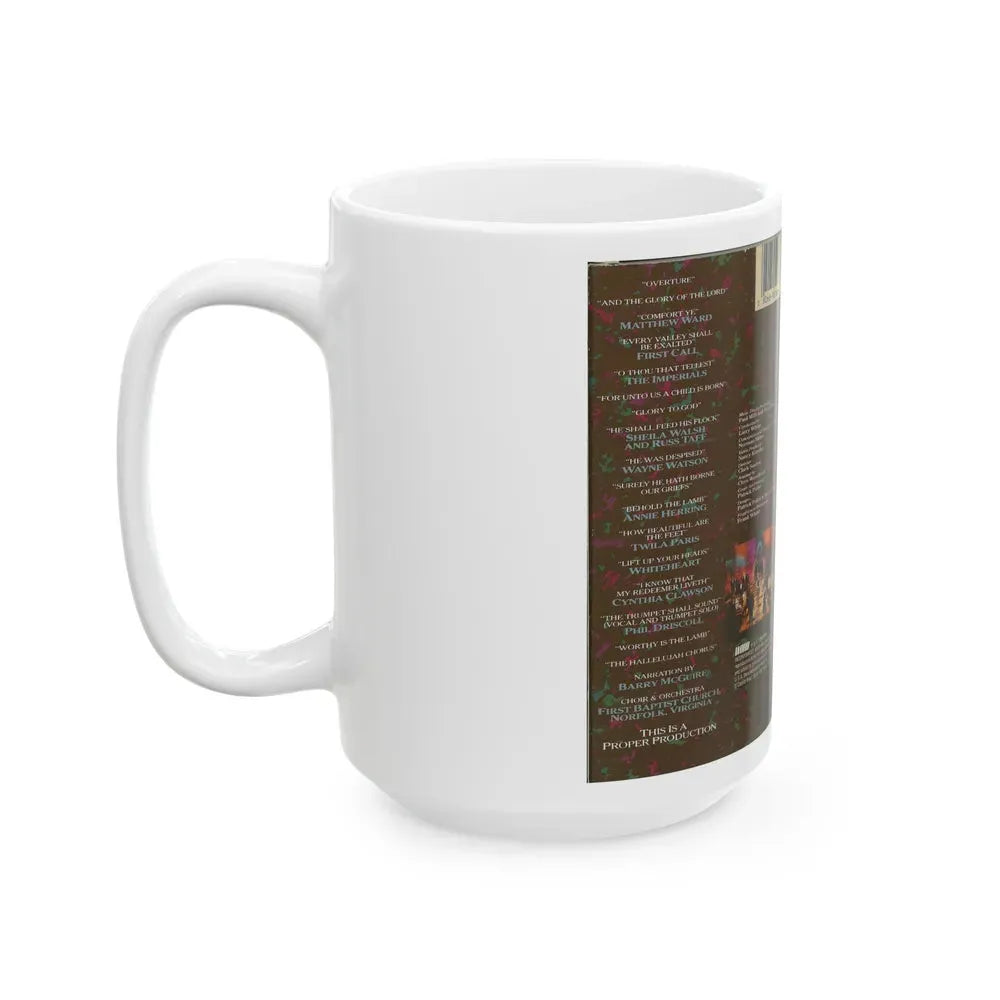 HANDELS YOUNG MESSIAH (VHS COVER) - White Coffee Mug - Go Mug Yourself