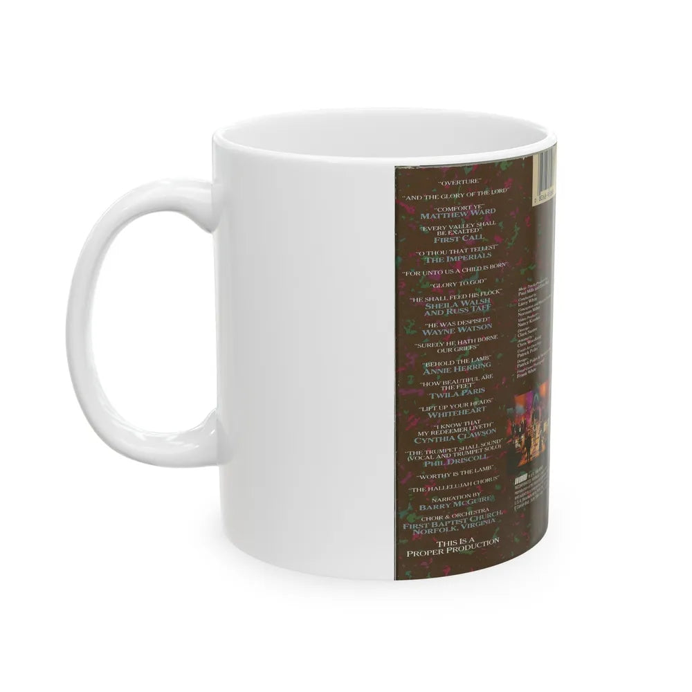 HANDELS YOUNG MESSIAH (VHS COVER) - White Coffee Mug-Go Mug Yourself