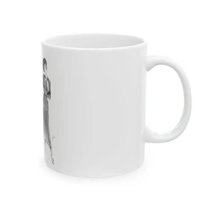 Handmachers fashion illustration (1), 1948 - White Coffee Mug - Go Mug Yourself