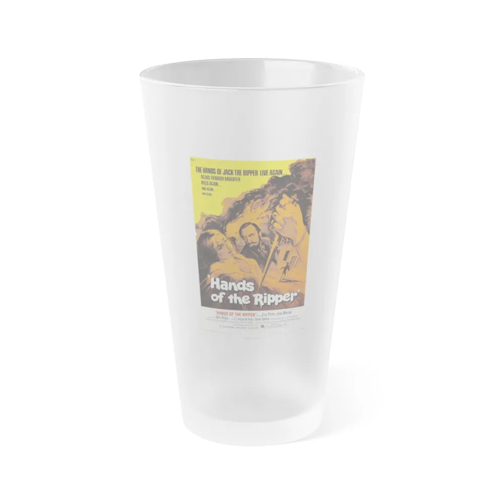 HANDS OF THE RIPPER 1971 Movie Poster - Frosted Pint Glass 16oz-16oz-Frosted-Go Mug Yourself