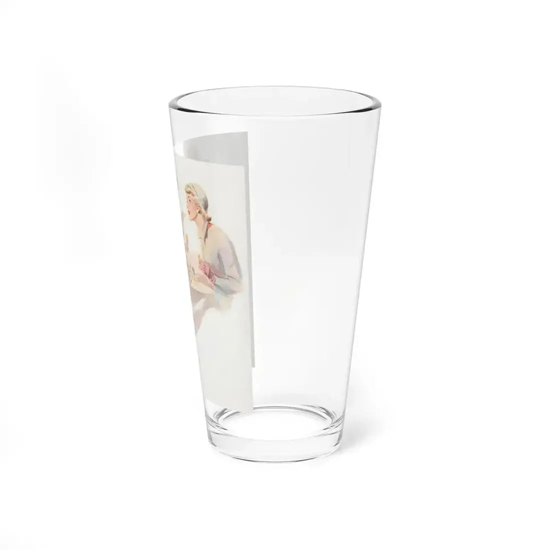 Handsome Man at the Perfume Counter, Hart Schaffner & Marx men's apparel advertisement, 1949 - Pint Glass 16oz - Go Mug Yourself