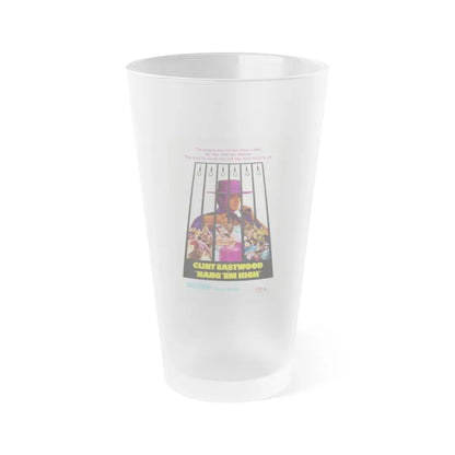 HANG 'EM HIGH 1968 Movie Poster - Frosted Pint Glass 16oz 16oz Frosted - Go Mug Yourself