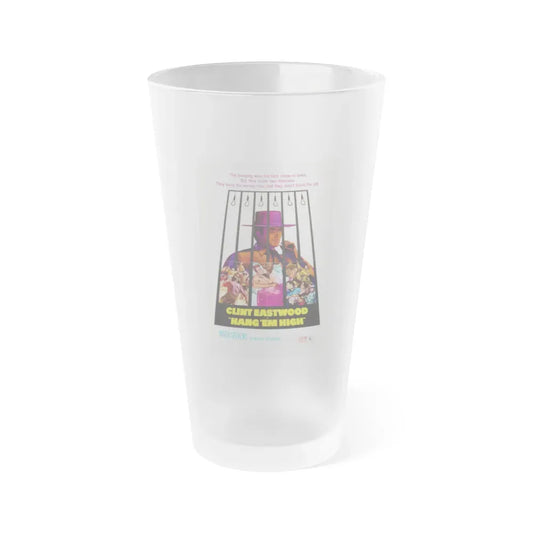HANG 'EM HIGH 1968 Movie Poster - Frosted Pint Glass 16oz 16oz Frosted - Go Mug Yourself
