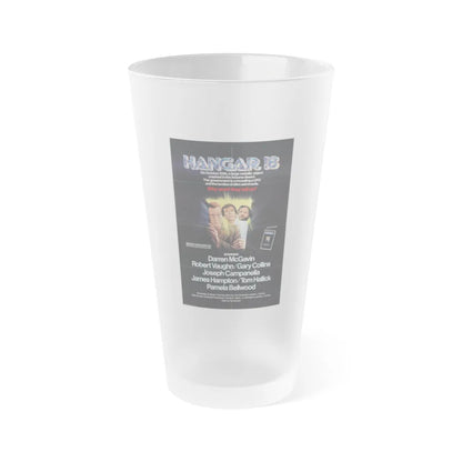 HANGAR 18 1980 Movie Poster - Frosted Pint Glass 16oz-16oz-Frosted-Go Mug Yourself