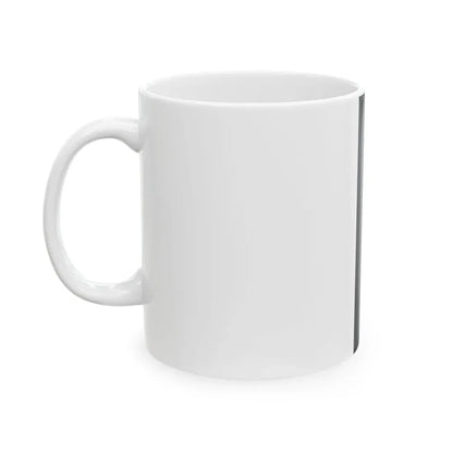Hanging flag black yellow Bavarian colour (Germany) White Coffee Mug - Go Mug Yourself