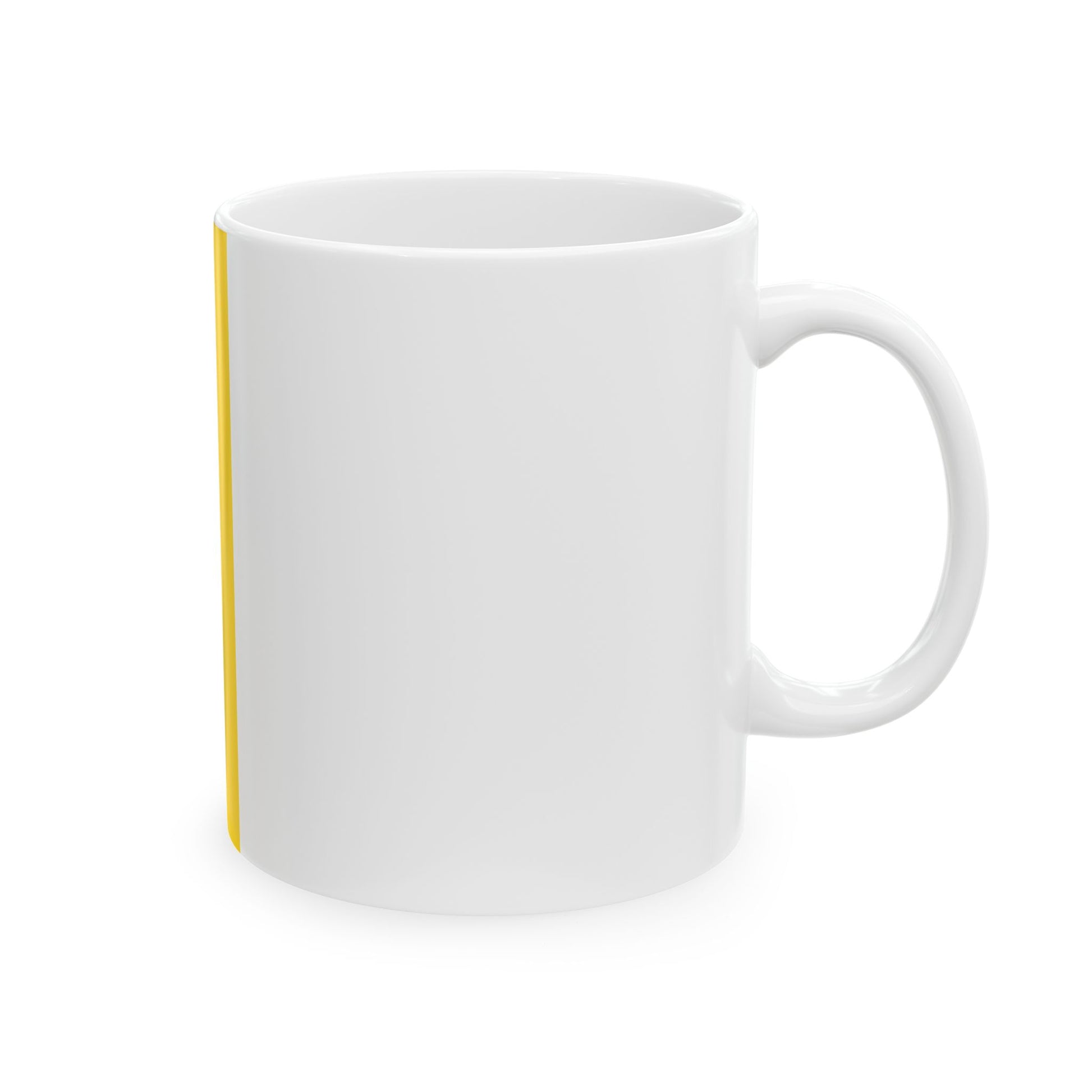 Hanging flag black yellow Bavarian colour (Germany) White Coffee Mug-Go Mug Yourself