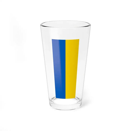 Hanging flag of Ukraine (Ukraine) Pint Glass 16oz 16oz - Go Mug Yourself