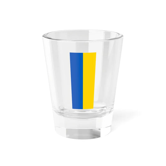 Hanging flag of Ukraine (Ukraine) Shot Glass 1.5oz 1.5oz - Go Mug Yourself