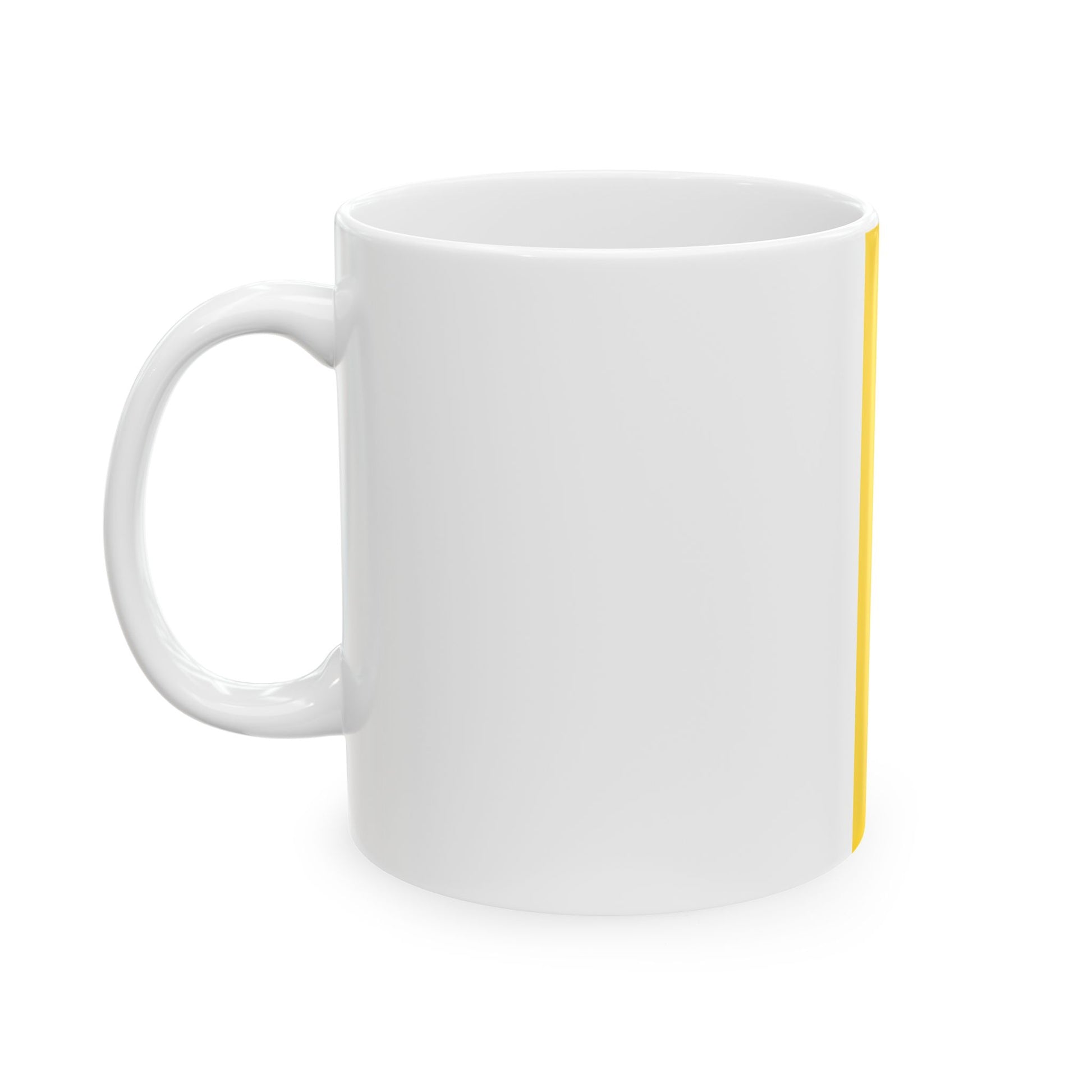 Hanging flag yellow black Bavarian colour (Germany) White Coffee Mug-Go Mug Yourself