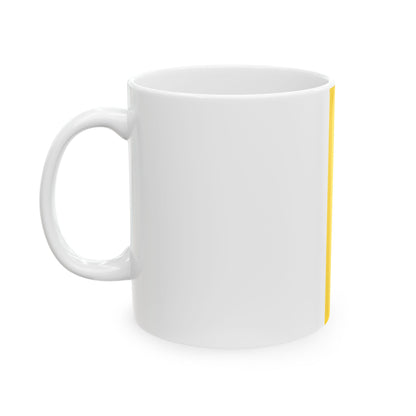 Hanging flag yellow black Bavarian colour (Germany) White Coffee Mug-Go Mug Yourself