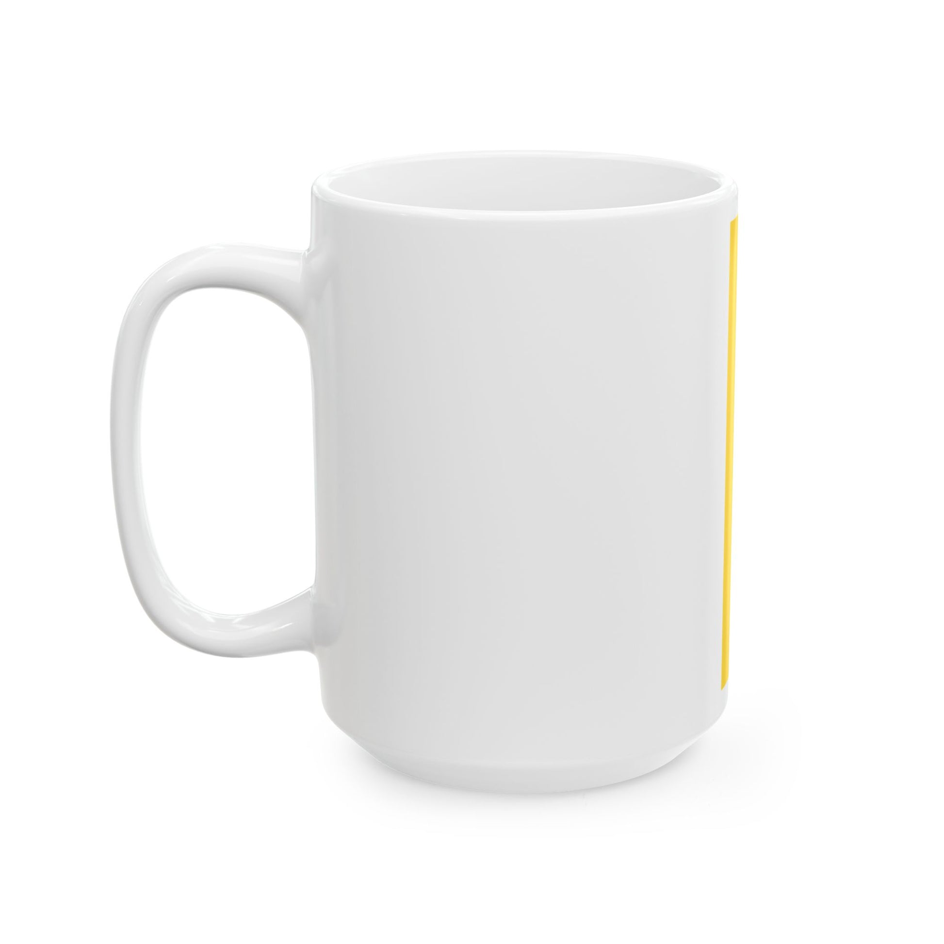 Hanging flag yellow black Bavarian colour (Germany) White Coffee Mug-Go Mug Yourself