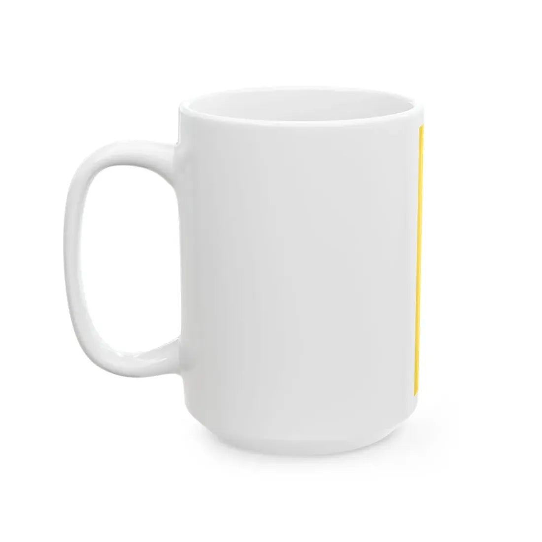Hanging flag yellow black Bavarian colour (Germany) White Coffee Mug - Go Mug Yourself