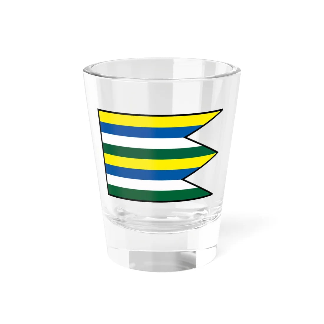 Hankovce Bardejov Flag (Slovakia) Shot Glass 1.5oz 1.5oz - Go Mug Yourself