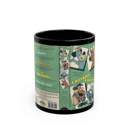 HANNA BARBERA CARTOON CLASSICS (VHS COVER) - Black Coffee Mug 11oz - Go Mug Yourself