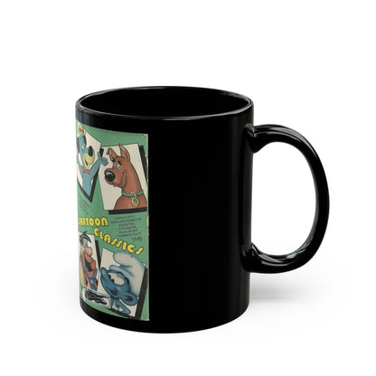 HANNA BARBERA CARTOON CLASSICS (VHS COVER) - Black Coffee Mug-Go Mug Yourself