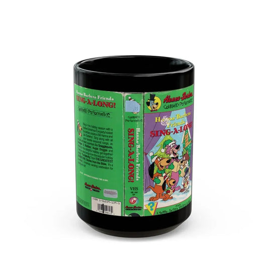 HANNA BARBERA FRIENDS SING A LONG (VHS COVER) - Black Coffee Mug 15oz - Go Mug Yourself