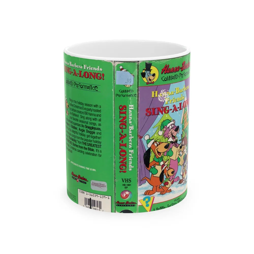 HANNA BARBERA FRIENDS SING A LONG (VHS COVER) - White Coffee Mug-11oz-Go Mug Yourself