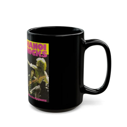 HANOI ROCKS LIVE AT MARQUEE (VHS COVER) - Black Coffee Mug-Go Mug Yourself