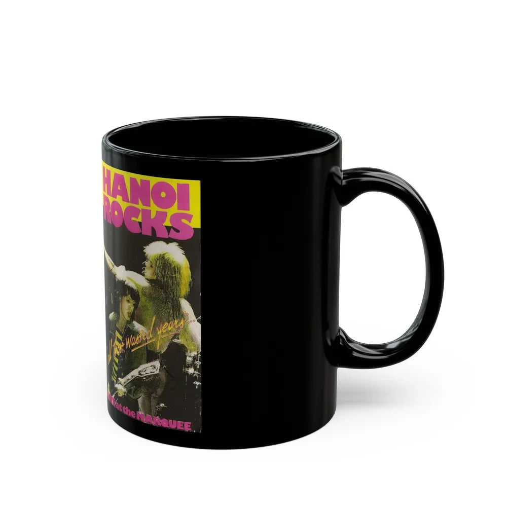 HANOI ROCKS LIVE AT MARQUEE (VHS COVER) - Black Coffee Mug-Go Mug Yourself