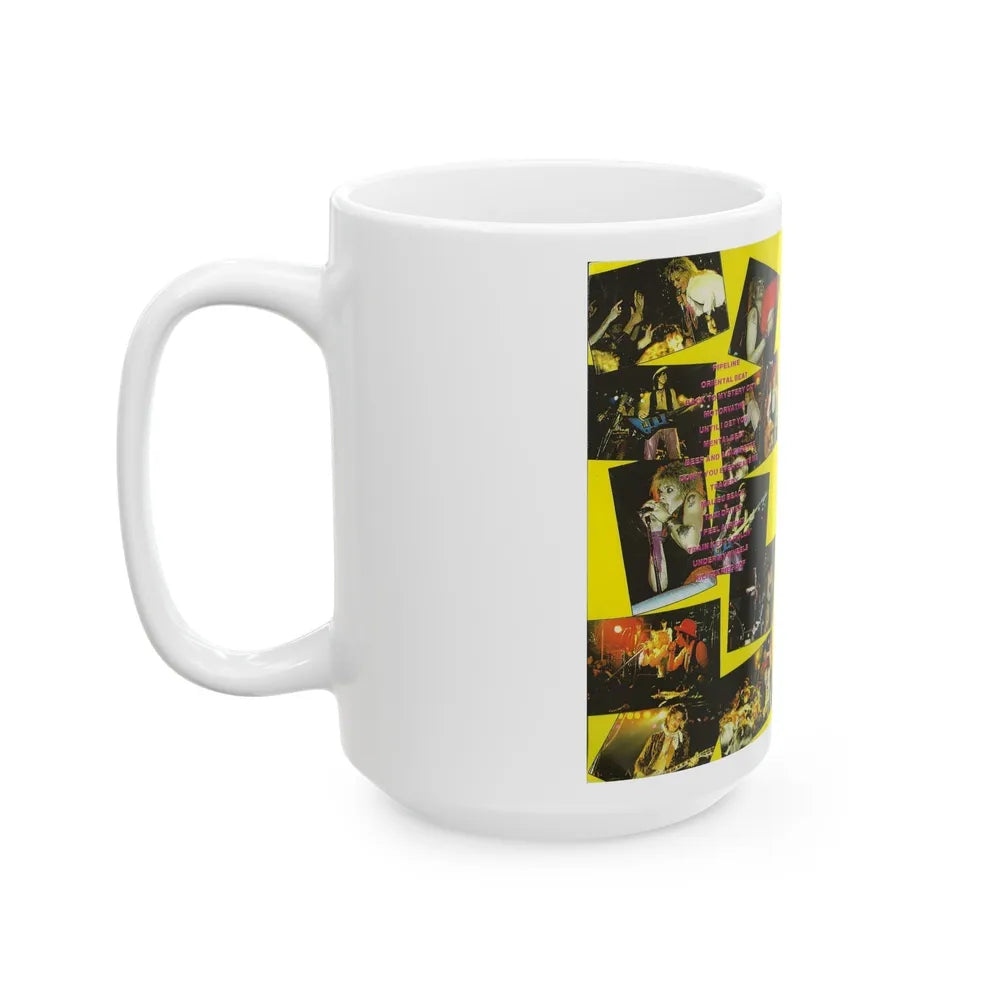 HANOI ROCKS LIVE AT MARQUEE (VHS COVER) - White Coffee Mug-Go Mug Yourself