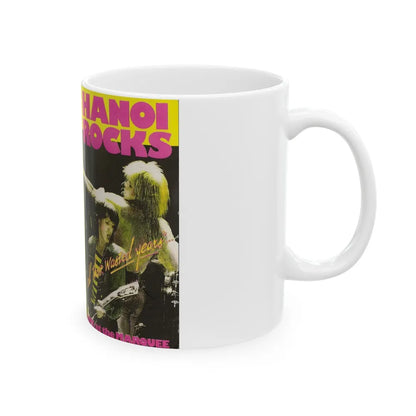 HANOI ROCKS LIVE AT MARQUEE (VHS COVER) - White Coffee Mug-Go Mug Yourself