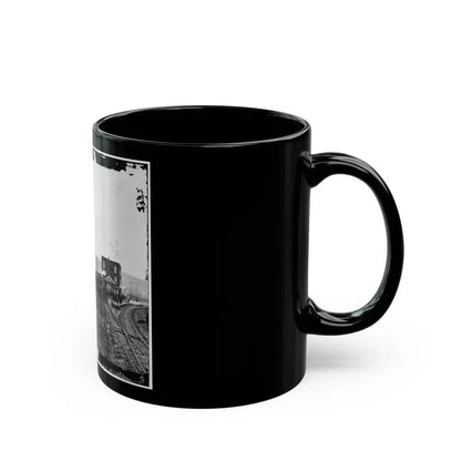 Hanover Junction, Pa. Passenger Train At Depot (U.S. Civil War) Black Coffee Mug - Go Mug Yourself