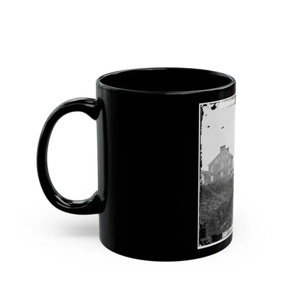 Hanover Junction, Pa. Passenger Train At Depot (U.S. Civil War) Black Coffee Mug-Go Mug Yourself