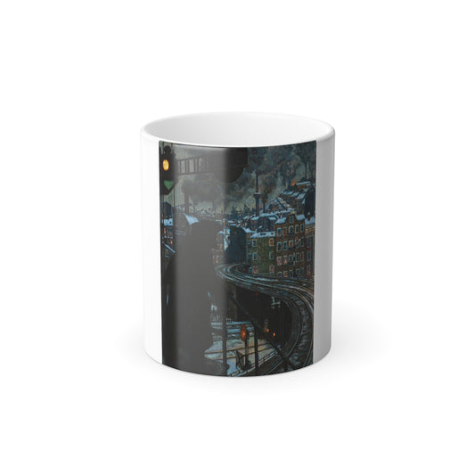 Hans Baluschek (1870-1935) Arbeiterstadt (City of Workers) - oil on canvas 1920 - Color Changing Mug 11oz-11oz-Go Mug Yourself