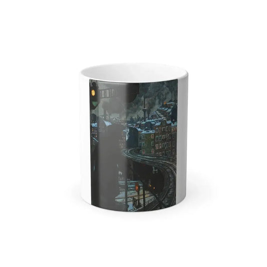 Hans Baluschek (1870-1935) Arbeiterstadt (City of Workers) - oil on canvas 1920 - Color Changing Mug 11oz 11oz - Go Mug Yourself