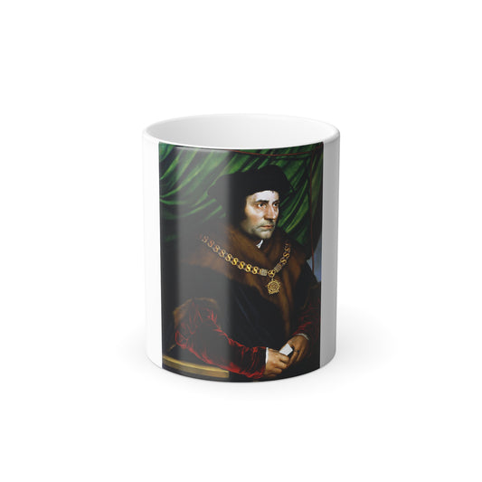 Hans Holbein (c1497-1543) Sir Thomas More - Oil on oak panel 1527 - Color Changing Mug 11oz-11oz-Go Mug Yourself