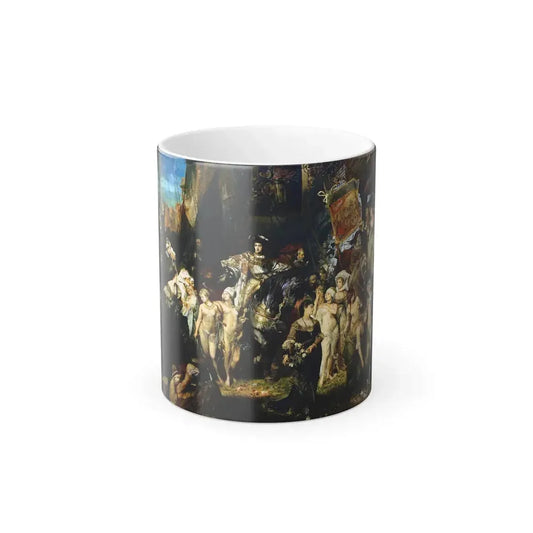 Hans Makart (1840-1884) The Entrance of Emperor Charles V (1500-58) into Antwerp in 1520 - 1878 - Color Changing Mug 11oz 11oz - Go Mug Yourself