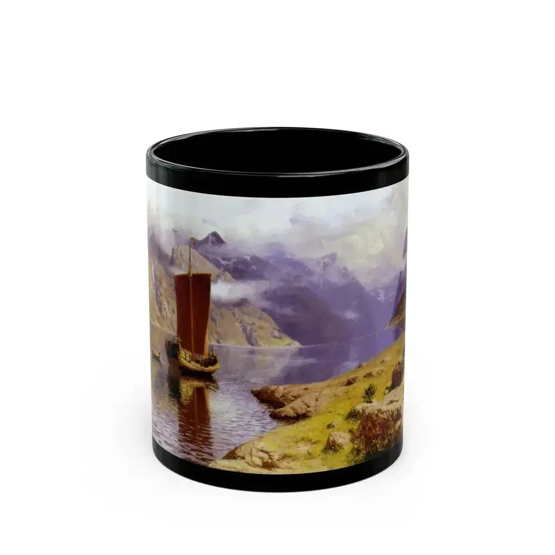 hansandreasdahl awaitinghisreturn - Black Coffee Mug 11oz - Go Mug Yourself