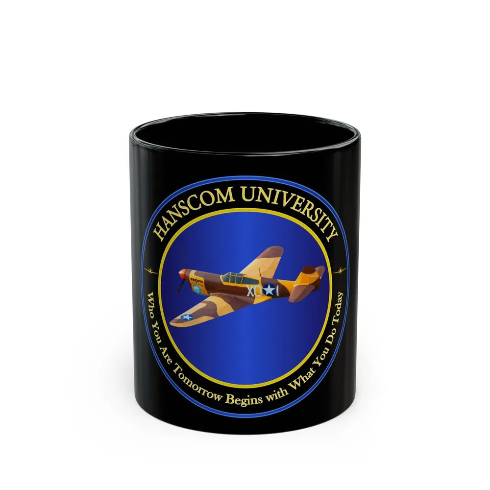 Hanscom University (U.S. Air Force) Black Coffee Mug-11oz-Go Mug Yourself