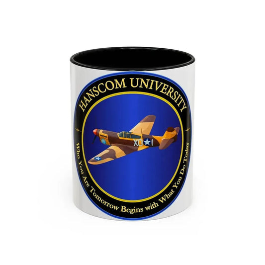 Hanscom University (U.S. Air Force) Accent Coffee Mug 11oz Black - Go Mug Yourself