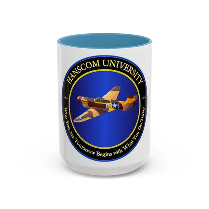 Hanscom University (U.S. Air Force) Accent Coffee Mug 15oz Light Blue - Go Mug Yourself
