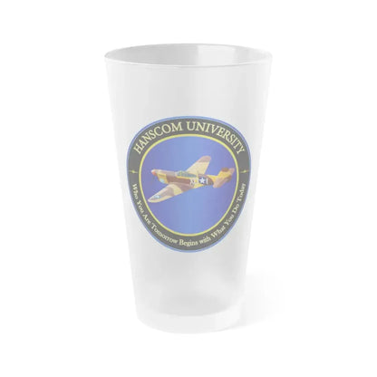 Hanscom University (U.S. Air Force) Frosted Pint Glass 16oz Default Title - Go Mug Yourself