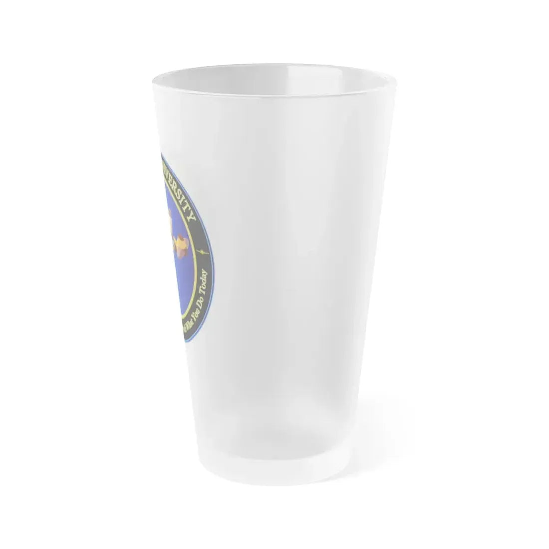 Hanscom University (U.S. Air Force) Frosted Pint Glass 16oz - Go Mug Yourself