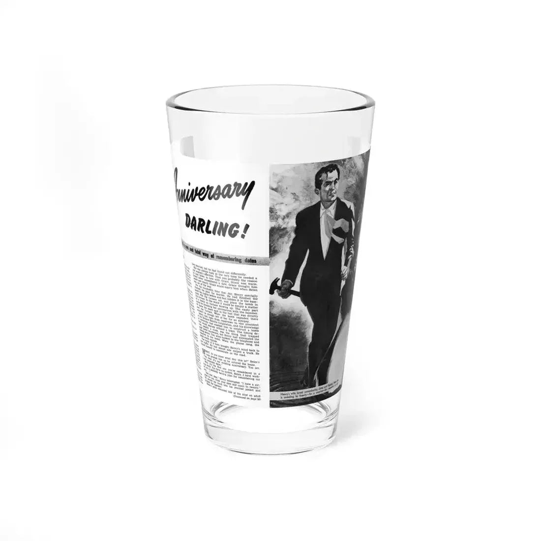 Happy Anniversary Darling, Mr. magazine, May 1953 - Pint Glass 16oz 16oz - Go Mug Yourself