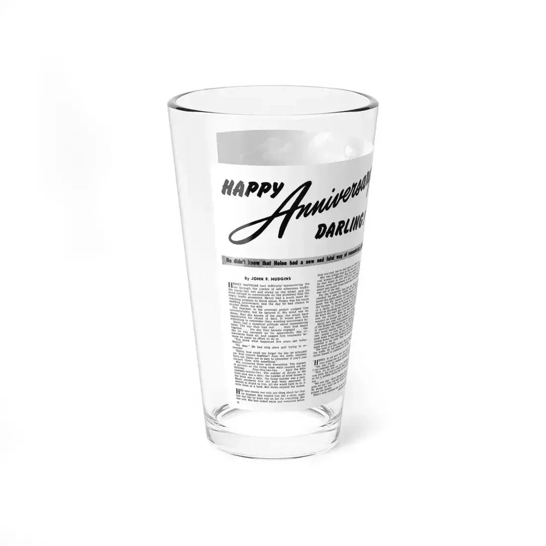 Happy Anniversary Darling, Mr. magazine, May 1953 - Pint Glass 16oz - Go Mug Yourself