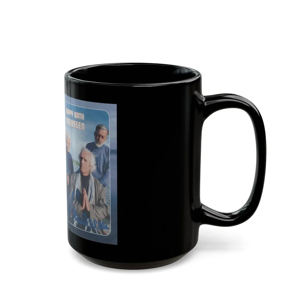 HAPPY WITH HANUSSEN (VHS COVER) - Black Coffee Mug-Go Mug Yourself