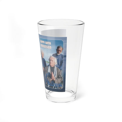 HAPPY WITH HANUSSEN (VHS COVER) Pint Glass 16oz-Go Mug Yourself