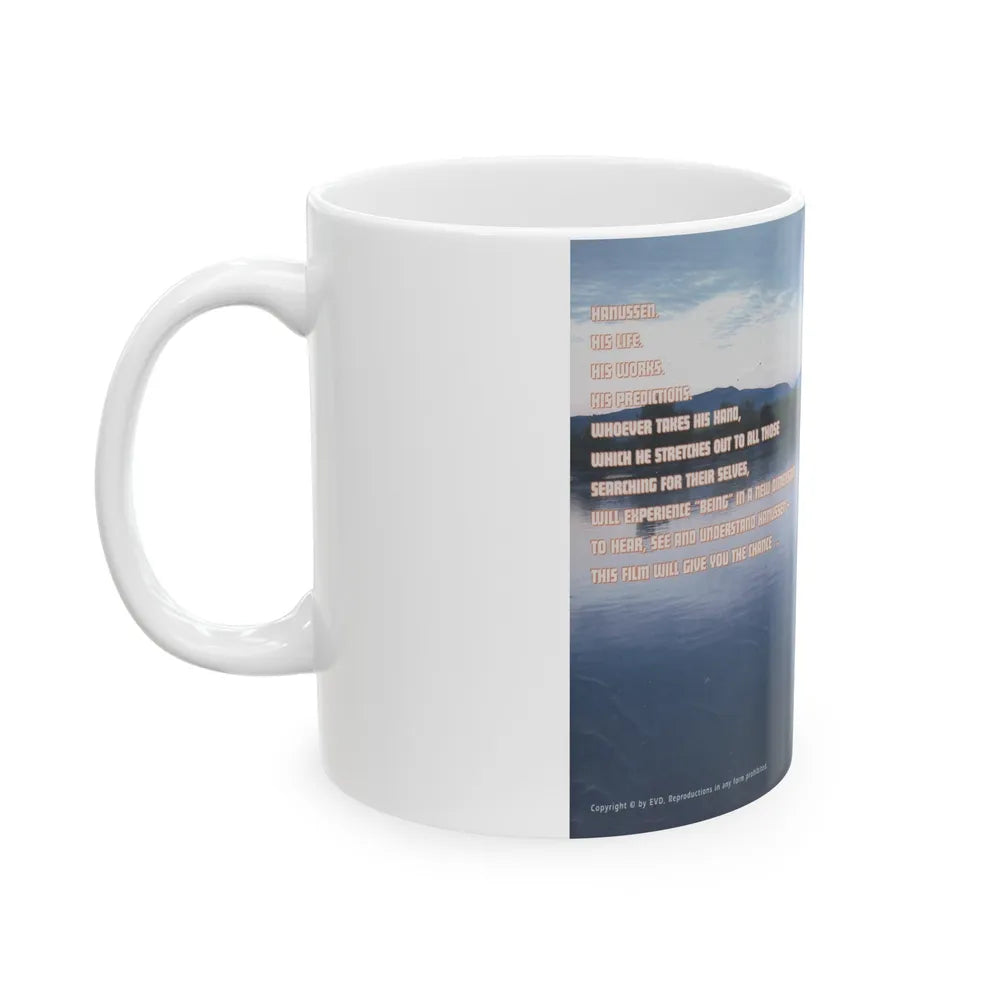 HAPPY WITH HANUSSEN (VHS COVER) - White Coffee Mug-Go Mug Yourself