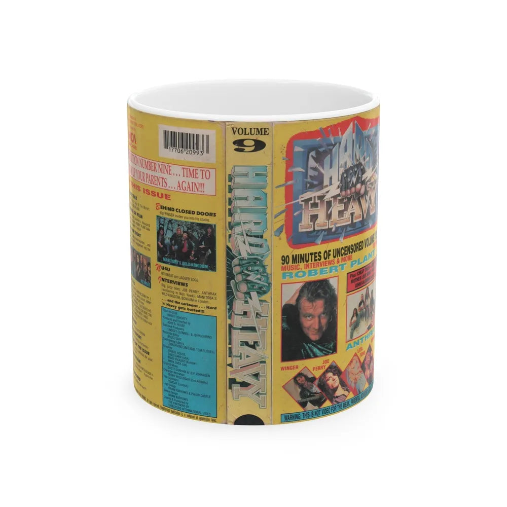 HARD N HEAVY VOLUME 9 (VHS COVER) - White Coffee Mug-11oz-Go Mug Yourself