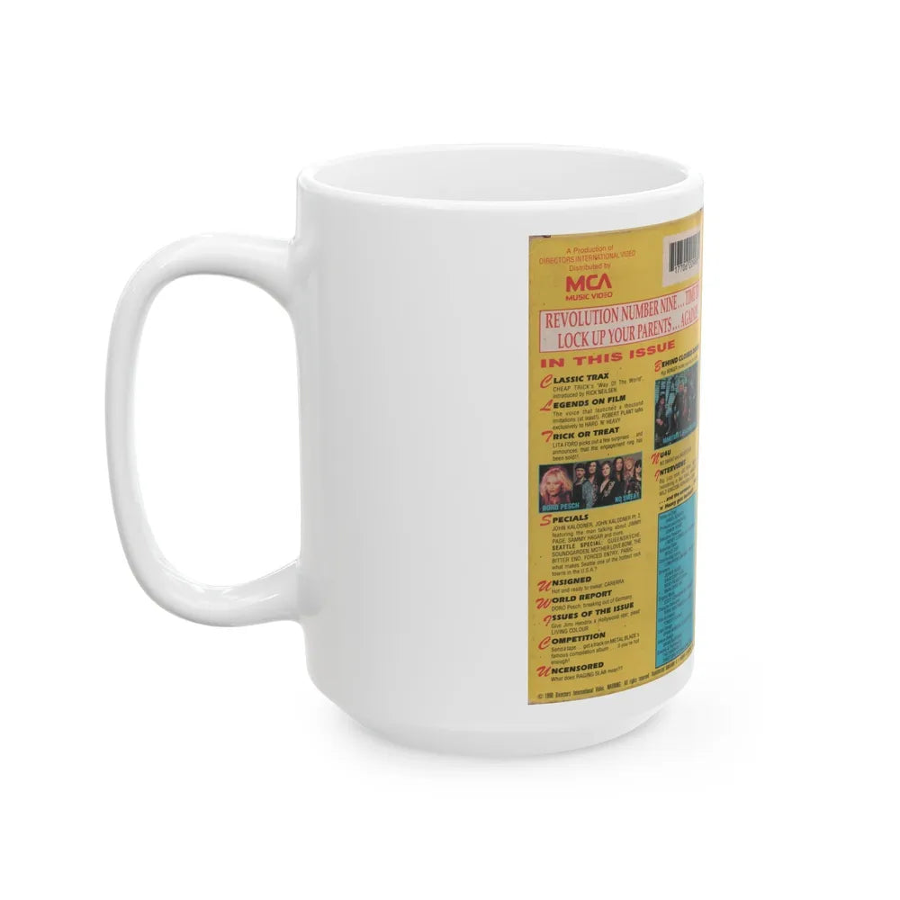 HARD N HEAVY VOLUME 9 (VHS COVER) - White Coffee Mug-Go Mug Yourself