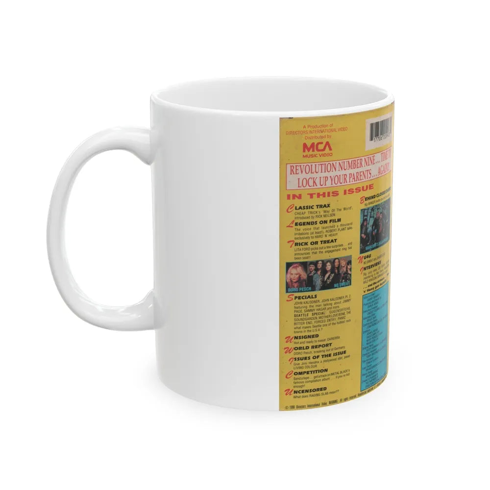 HARD N HEAVY VOLUME 9 (VHS COVER) - White Coffee Mug-Go Mug Yourself