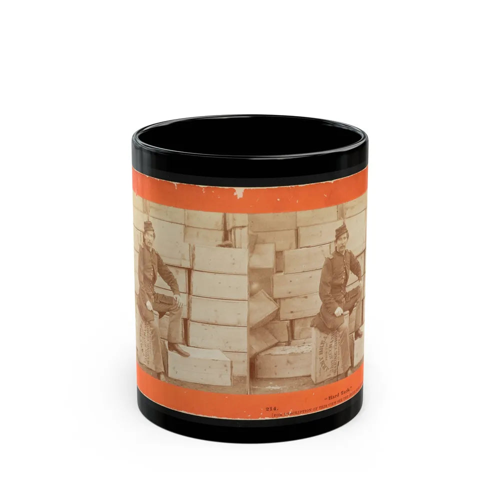 Hard Tack 001 (U.S. Civil War) Black Coffee Mug-11oz-Go Mug Yourself