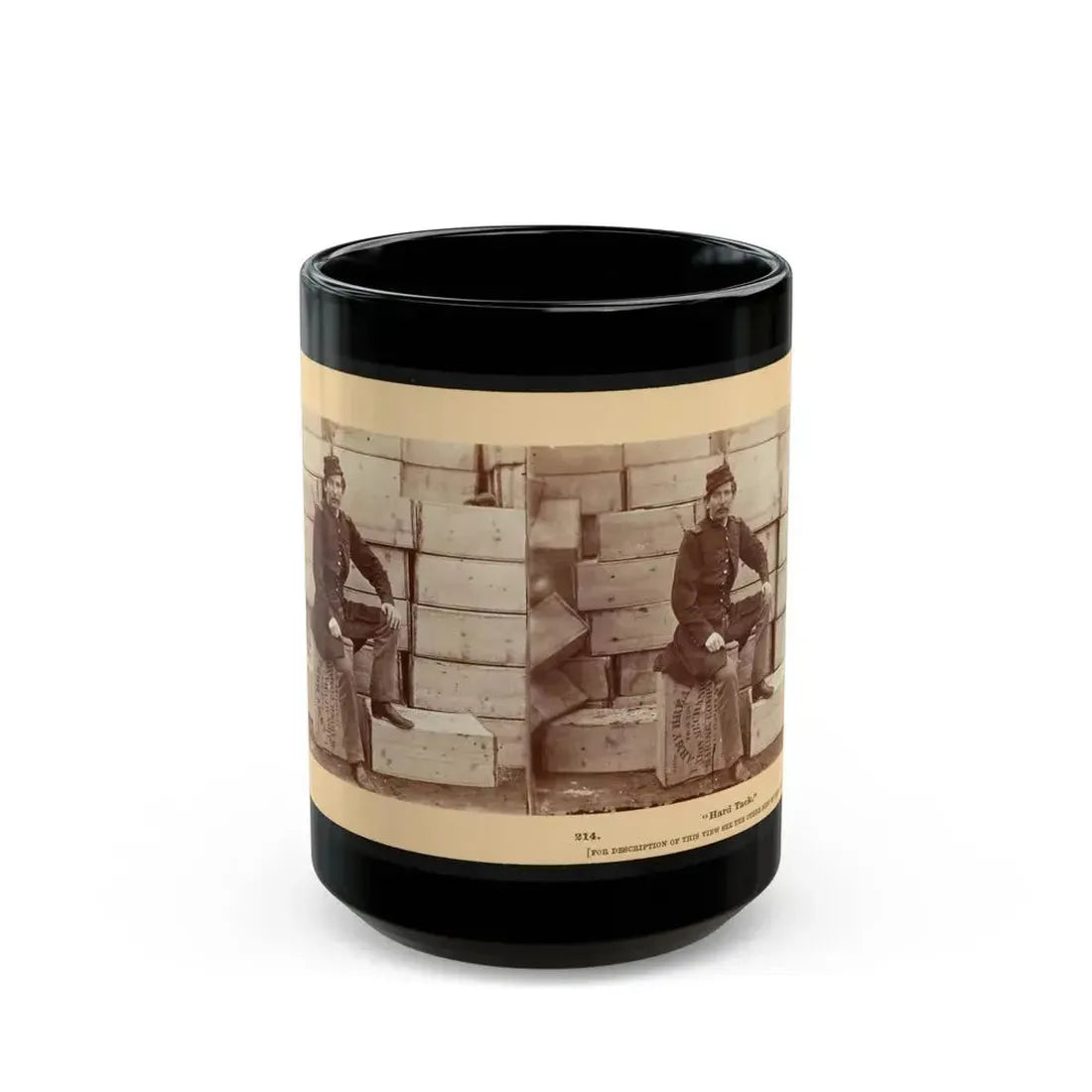 Hard Tack (U.S. Civil War) Black Coffee Mug 15oz - Go Mug Yourself
