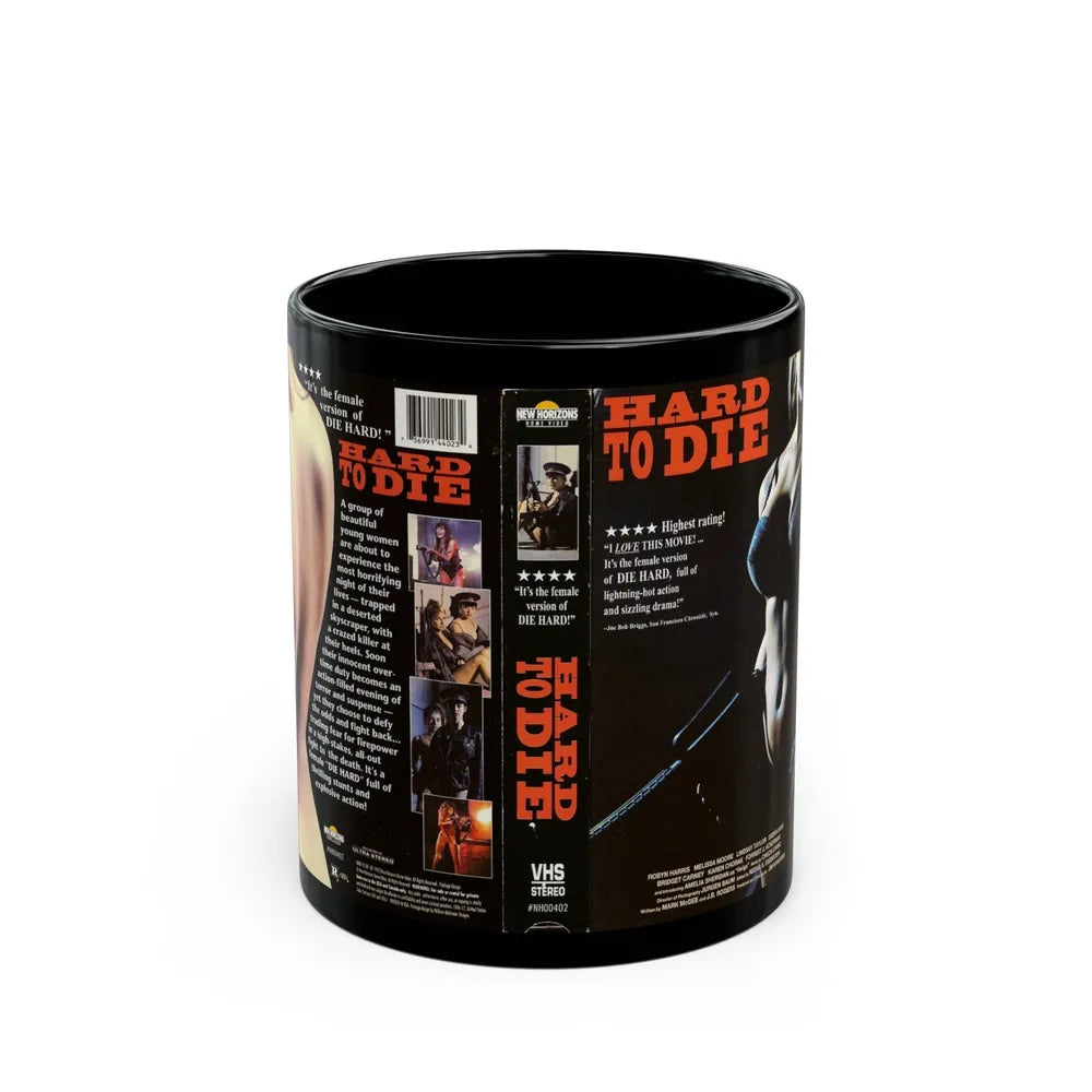 HARD TO DIE (VHS COVER) - Black Coffee Mug-11oz-Go Mug Yourself